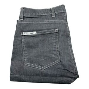 Blue Delta Smooth Gray Indigo Bespoke Men Jeans 30x31 Tapered Custom Denim